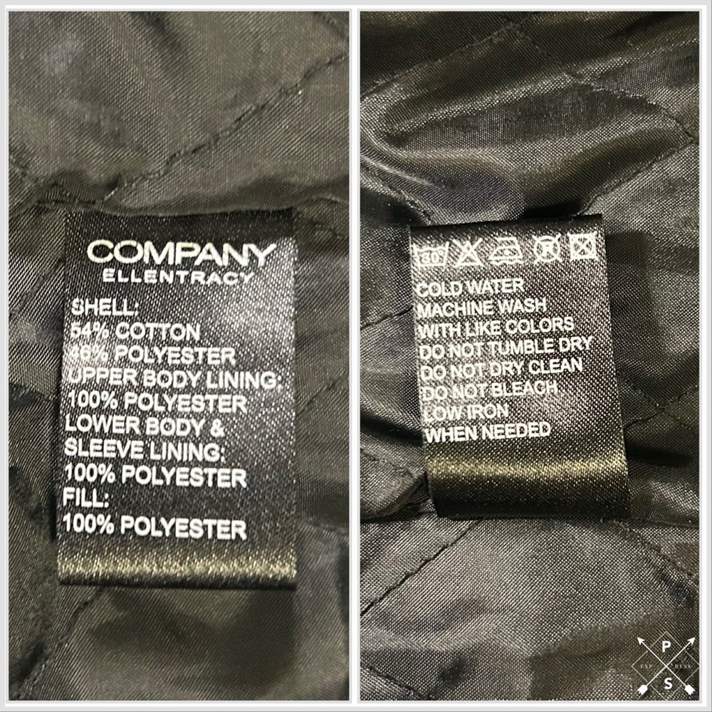 Ellen Tracy Black Raincoat. Trenchcoat. Size Medium - Picture 13 of 13
